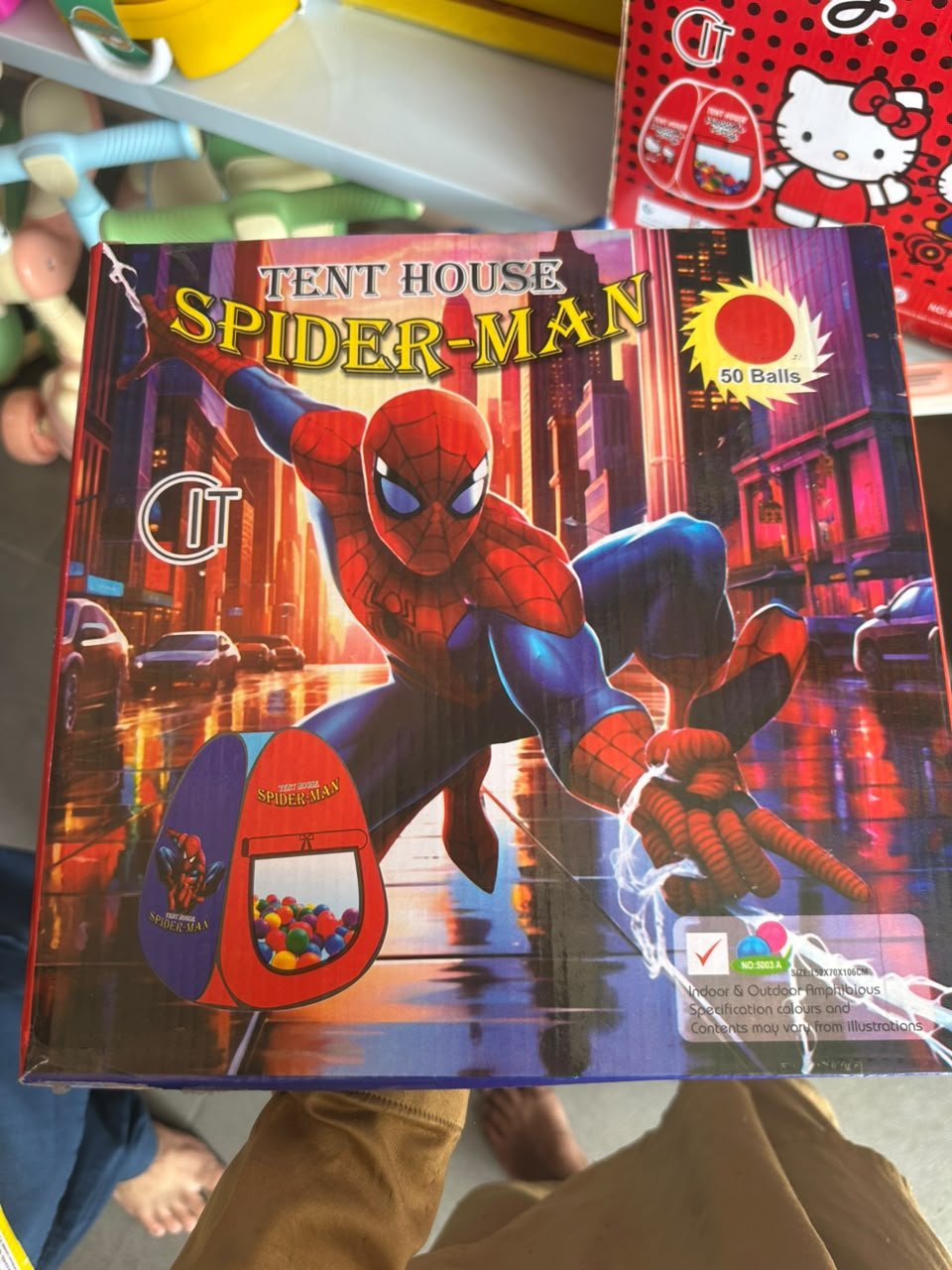 Spider-Man Tent House for Kids with 50 Balls