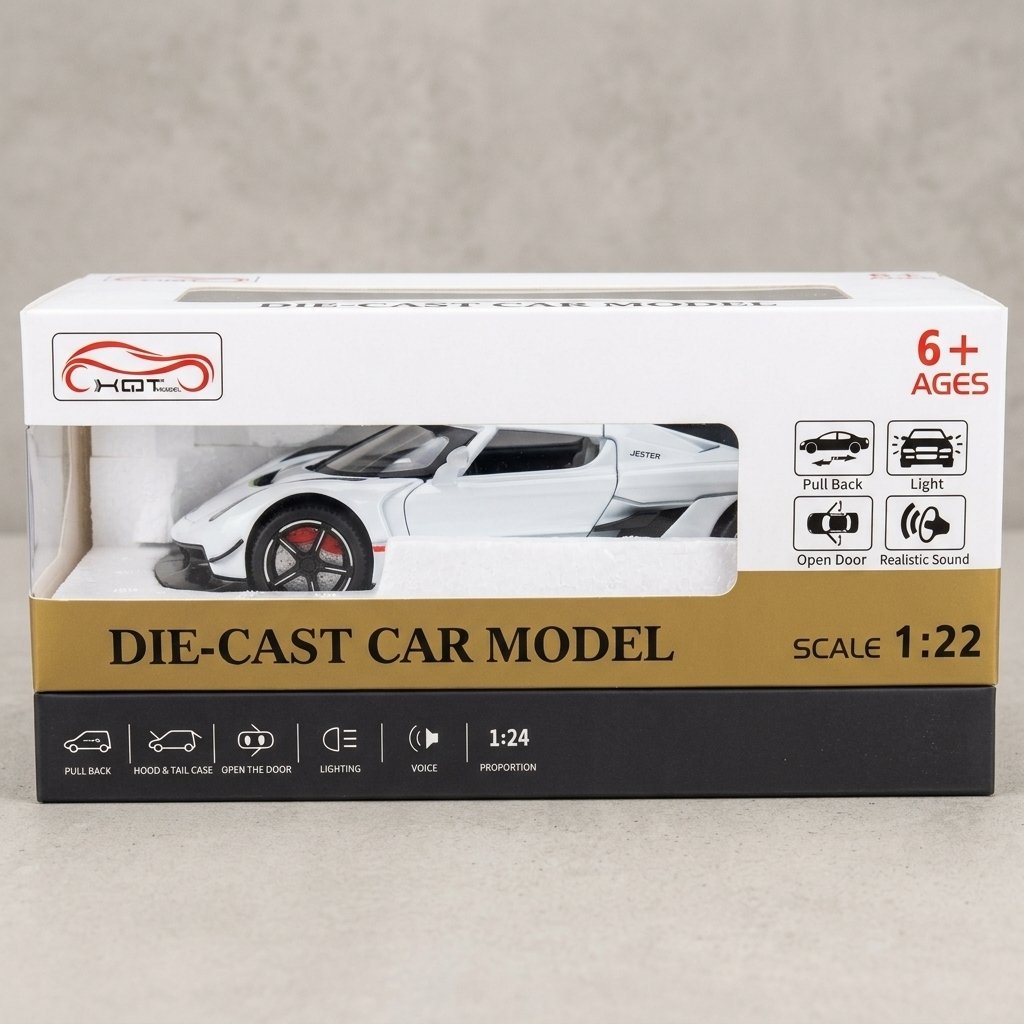 1:22 Die-Cast Alloy Sports Car Model Toy - High Detail Collectible Car    (GBW-HJ651)