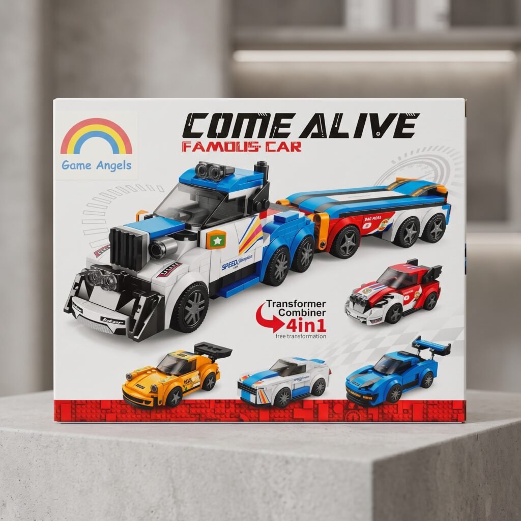 4-in-1 Transformer Combiner Building Blocks Car Set    (GBW-10011)