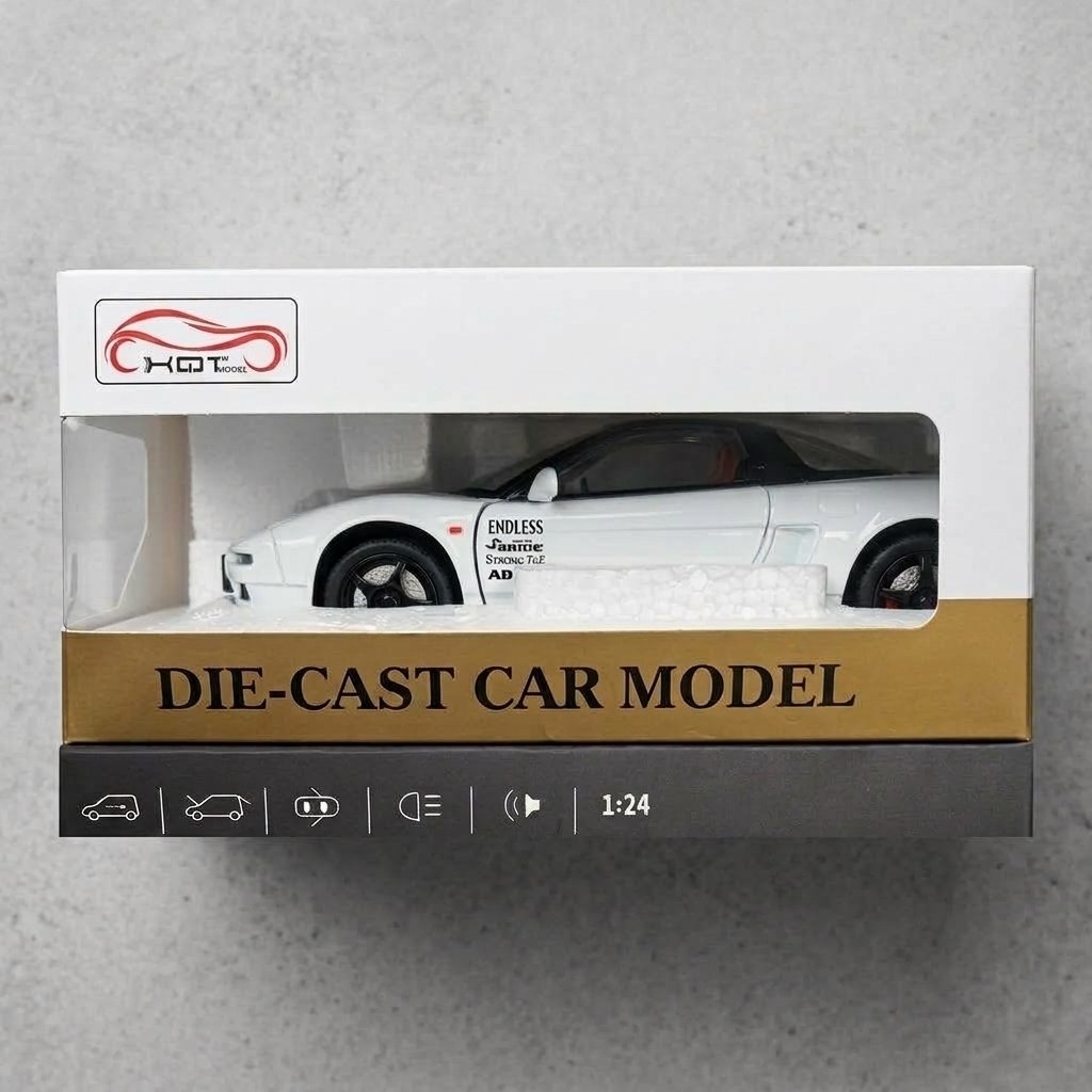 1:24 Scale Die-Cast Car Model - Premium Collectible Toy Vehicle with Opening Parts & Light FX (GBW-2201P-21)