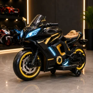 Yamaha R3 Style Sports Bike – Premium Black Racing Motorcycle with LED Lights thumbnail 2