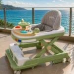 Baby Walker with Adjustable Height and Interactive Activity Tray – Foldable Learning Walker thumbnail 2