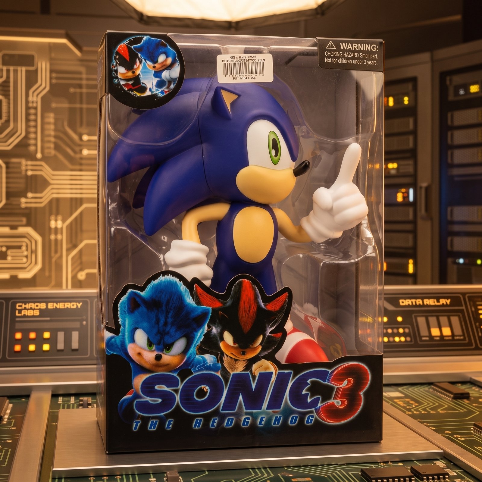 Sonic The Hedgehog 3 Movie Large Action Figure Toy (GBW-9937)
