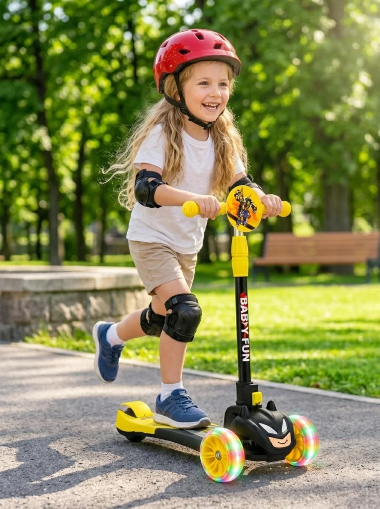 Heavy Duty Yellow Kids Kick Scooter – Gifto Baby World
