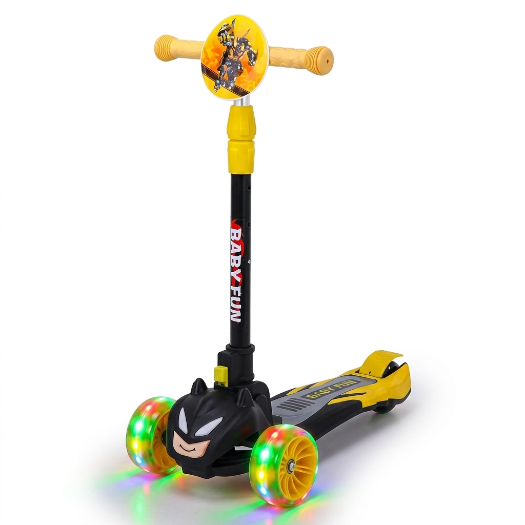 Heavy Duty Yellow Kids Kick Scooter – Gifto Baby World thumbnail 2