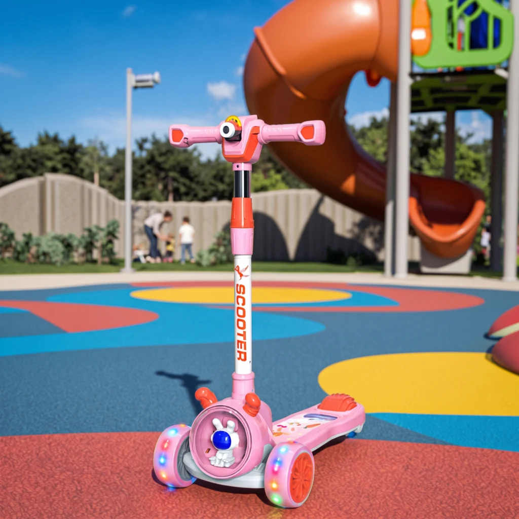 Kids Kick Pink Scooter with Mat Fiber – Gifto Baby World