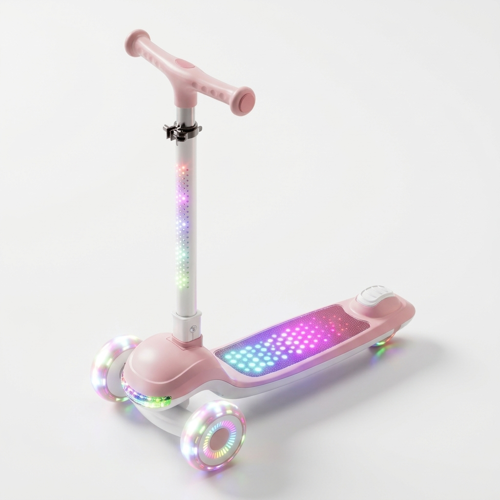 Heavy Duty Pink Kids Kick Scooter – Gifto Baby World thumbnail 2